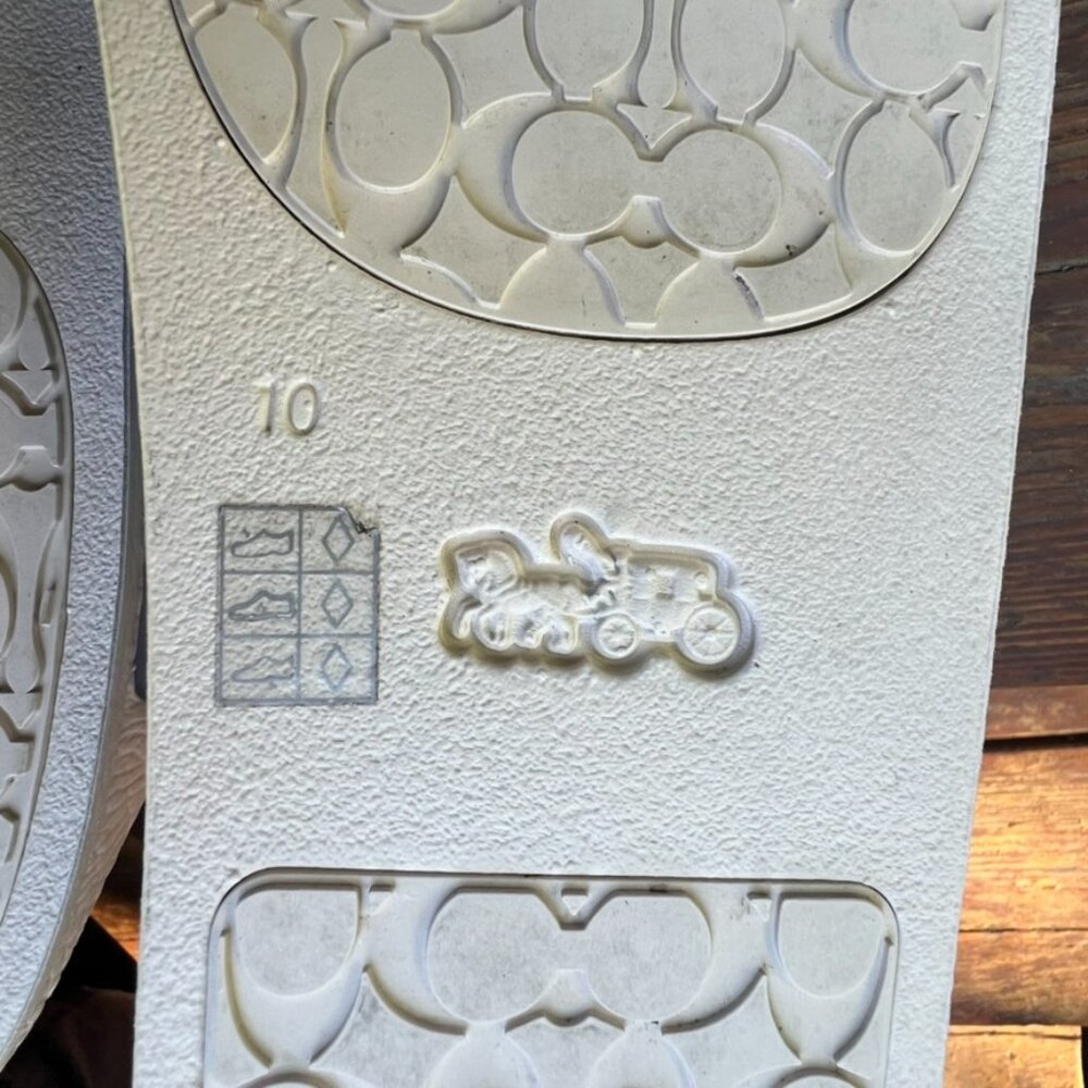 Coach Blue Slide Sandals for Women - Picture 11 of 13